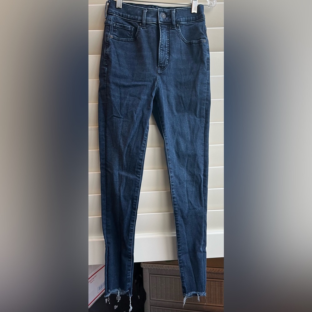 Express Women's - 00R - Dark Blue Skinny Jeans